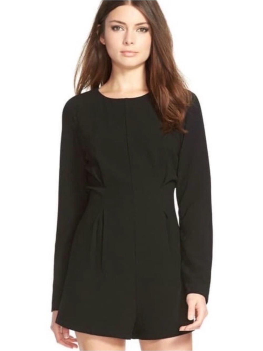 Lucca Couture Black Long-Sleeve Mini Dress